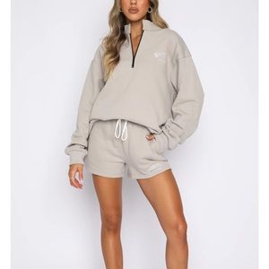 White Fox Lounge Set in Taupe